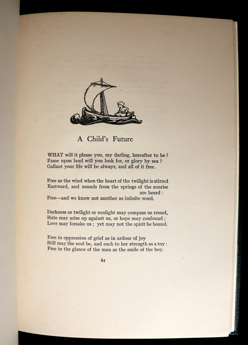 1918 Rare First Edition - The Springtide of Life, Poems of Childhood illustrated by Arthur Rackham.