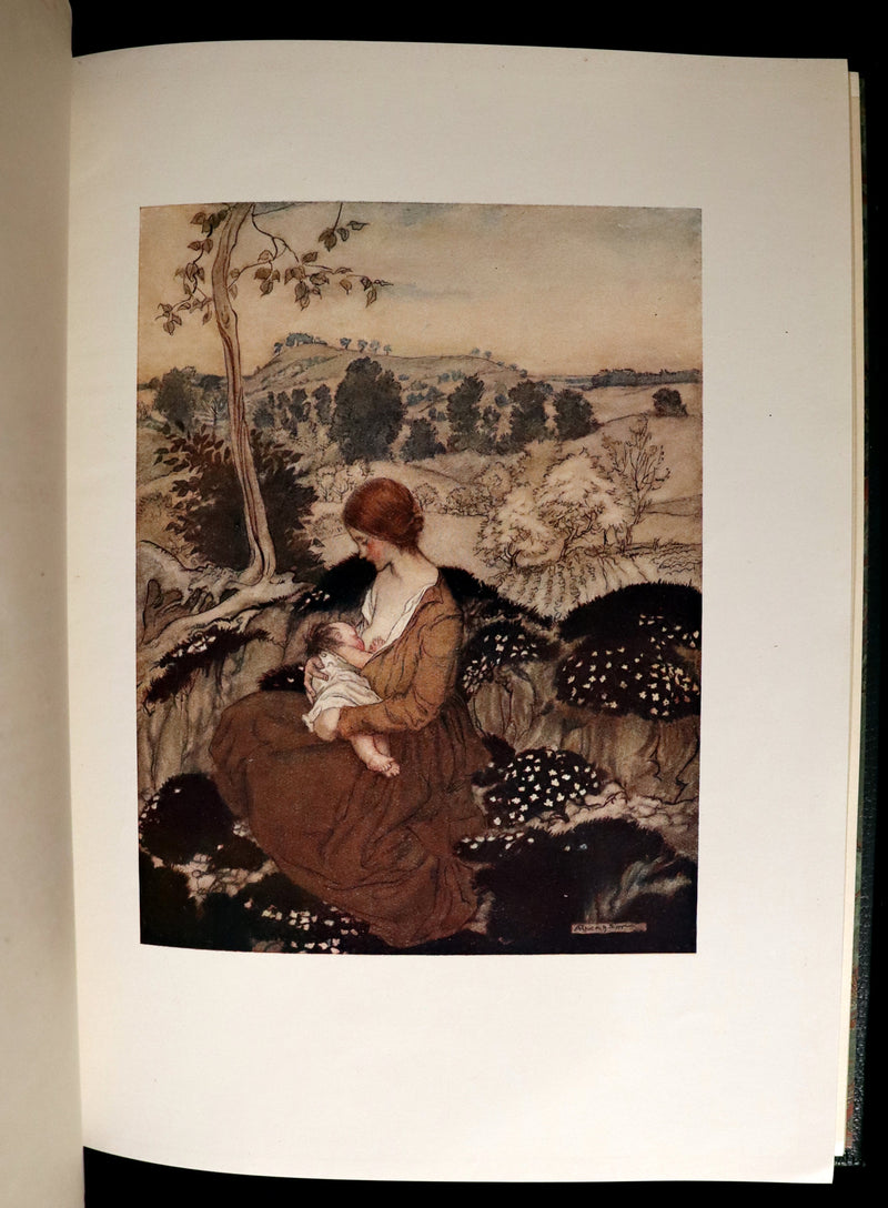 1918 Rare First Edition - The Springtide of Life, Poems of Childhood illustrated by Arthur Rackham.