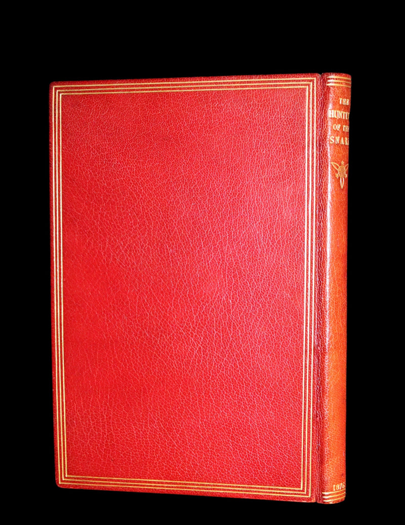 1876 Rare First Edition - The Hunting of the SNARK by Lewis Carroll bound by Sangorski & Sutcliffe.