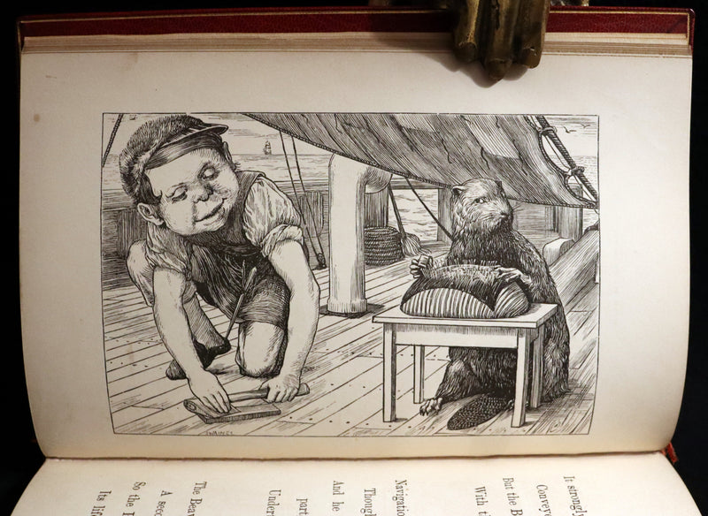 1876 Rare First Edition - The Hunting of the SNARK by Lewis Carroll bound by Sangorski & Sutcliffe.