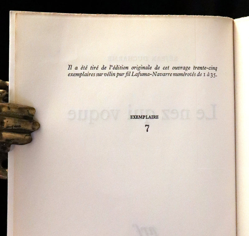 1967 Scarce Limited First French Edition - Le Nez qui Voque by Réjean Ducharme. #7/35.