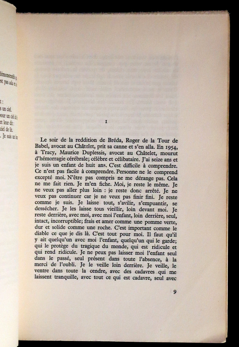 1967 Scarce Limited First French Edition - Le Nez qui Voque by Réjean Ducharme. #7/35.