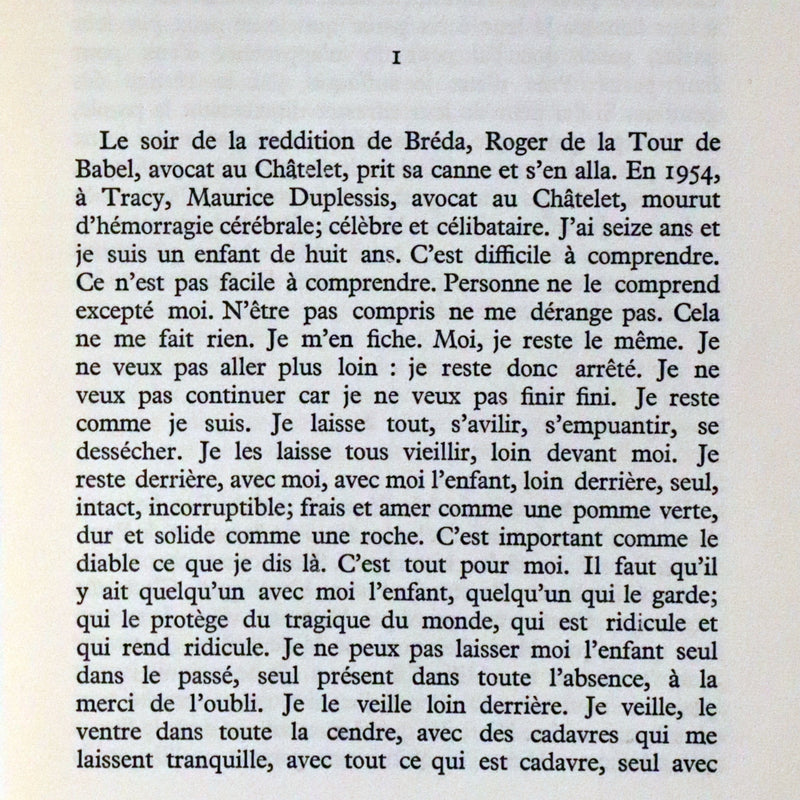 1967 Scarce Limited First French Edition - Le Nez qui Voque by Réjean Ducharme. #7/35.