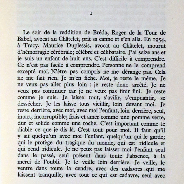 1967 Scarce Limited First French Edition - Le Nez qui Voque by Réjean Ducharme. #7/35.