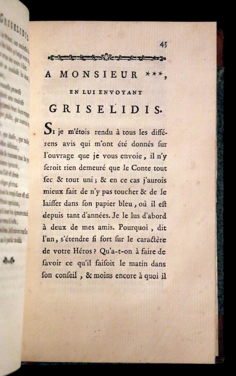 1781 Scarce French early Fairy Tales ~ Griselidis, Peau d’Ane and Contes by Perrault.