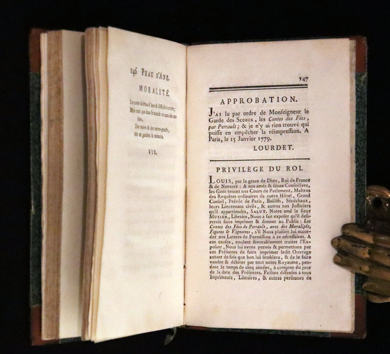1781 Scarce French early Fairy Tales ~ Griselidis, Peau d’Ane and Contes by Perrault.