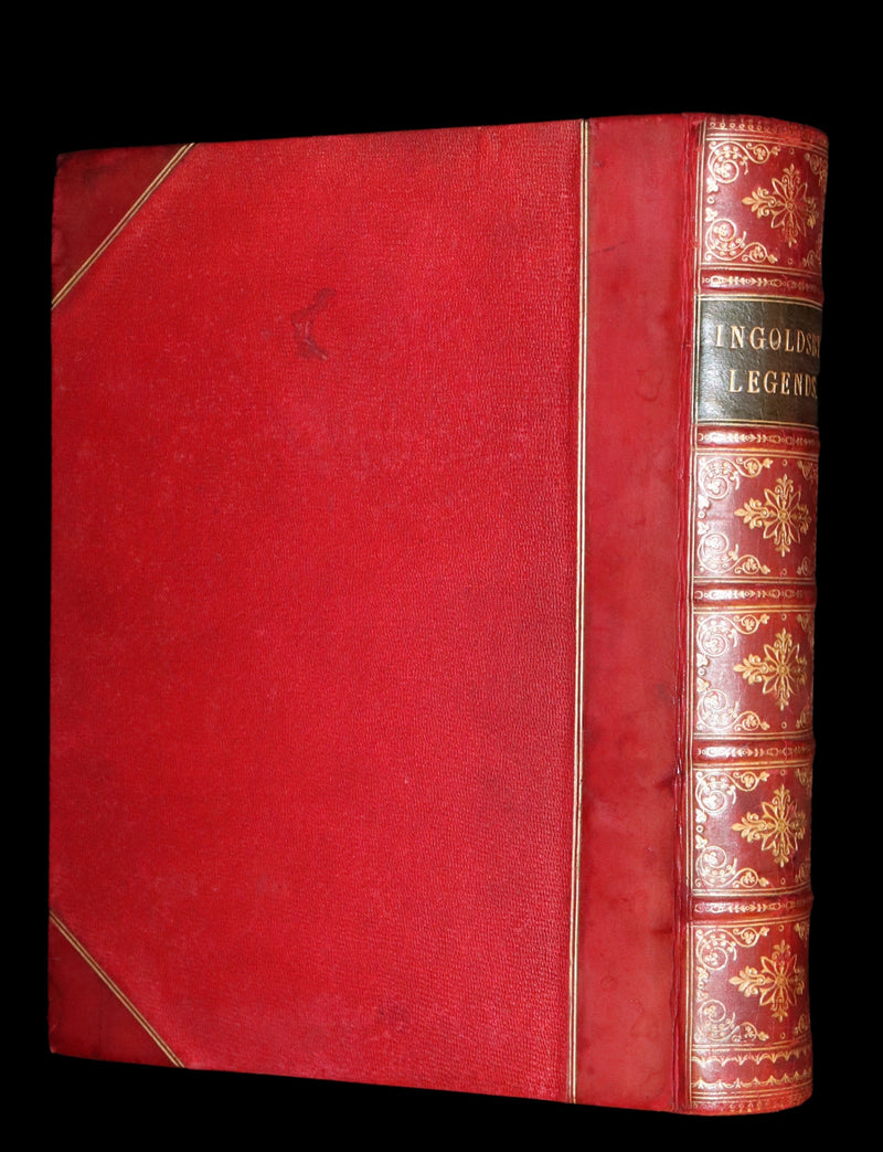 1870 Beautiful Binding - INGOLDSBY LEGENDS Illustrated by Cruikshank, Leech and Tenniel.
