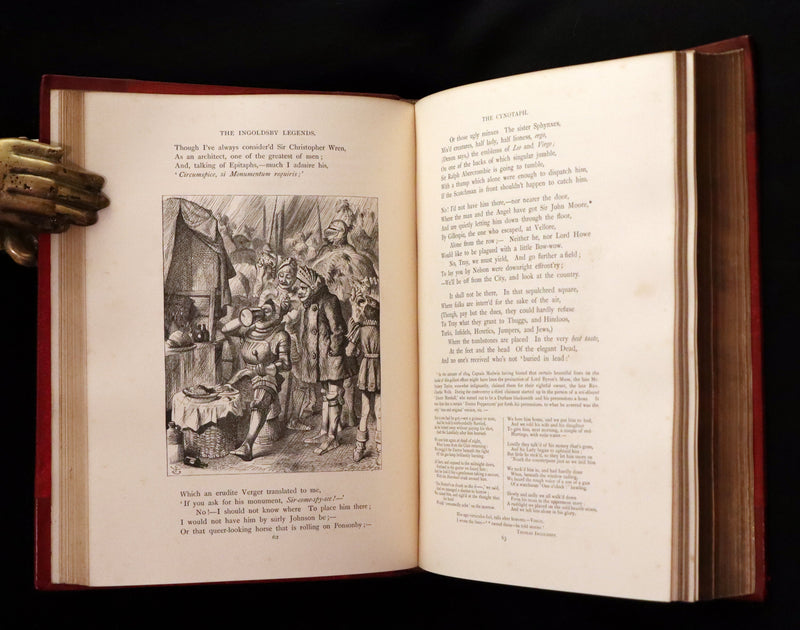 1870 Beautiful Binding - INGOLDSBY LEGENDS Illustrated by Cruikshank, Leech and Tenniel.