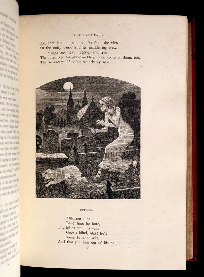 1870 Beautiful Binding - INGOLDSBY LEGENDS Illustrated by Cruikshank, Leech and Tenniel.
