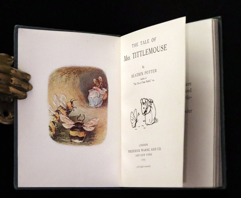 1910 Rare First Edition - The Tale of Mrs. Tittlemouse by Beatrix Potter.