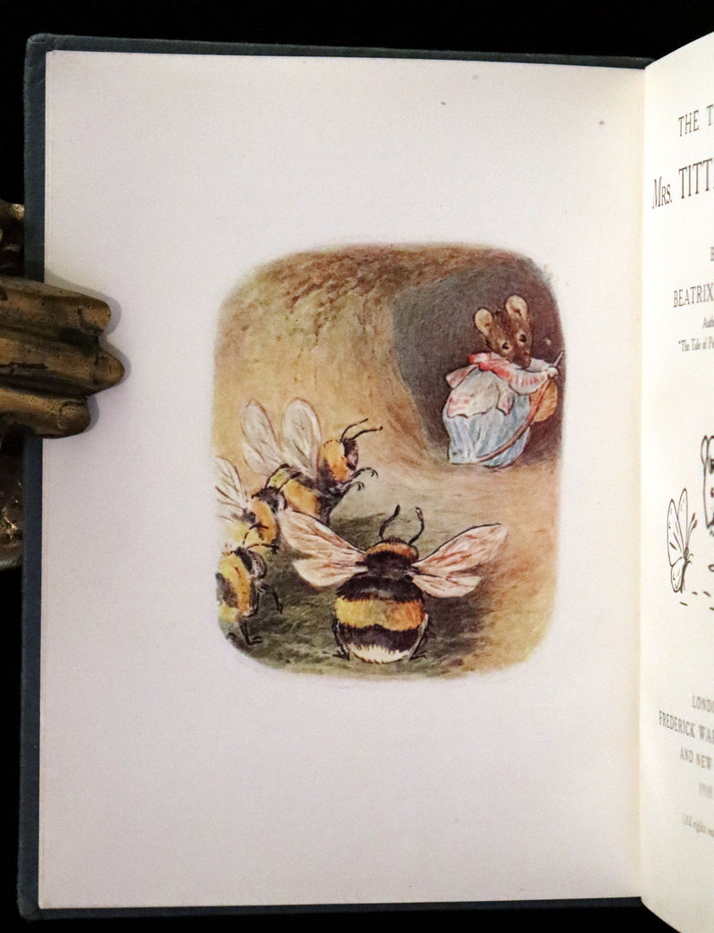 1910 Rare First Edition - The Tale of Mrs. Tittlemouse by Beatrix Potter.