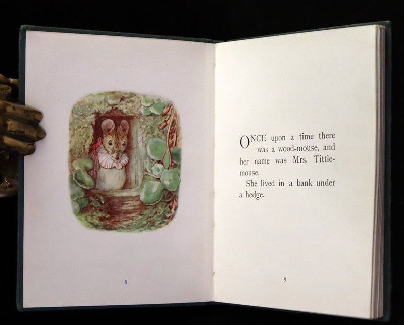 1910 Rare First Edition - The Tale of Mrs. Tittlemouse by Beatrix Potter.