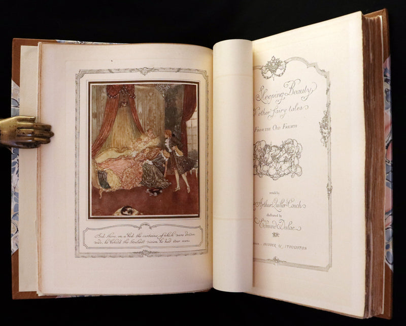 1910 Rare Signed Limited First Edition #61/1000 - Edmund Dulac's Sleeping Beauty and Other Fairy Tales. Illustrated.