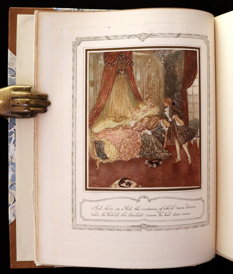 1910 Rare Signed Limited First Edition #61/1000 - Edmund Dulac's Sleeping Beauty and Other Fairy Tales. Illustrated.