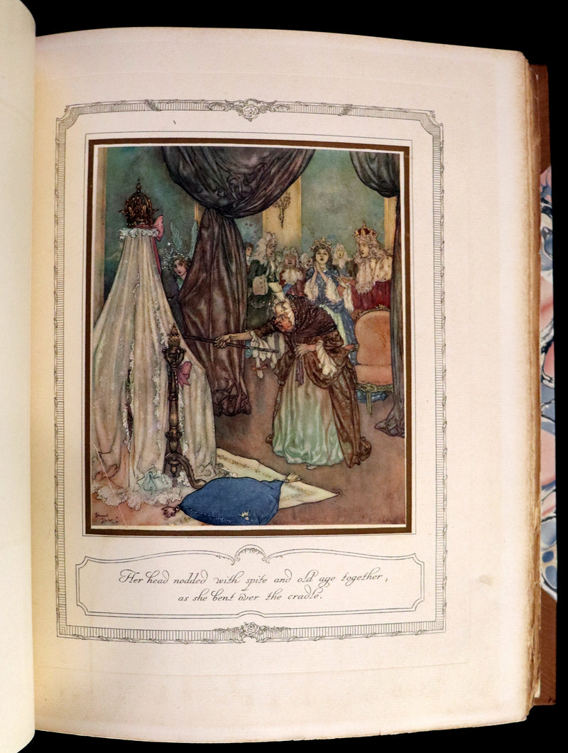 1910 Rare Signed Limited First Edition #61/1000 - Edmund Dulac's Sleeping Beauty and Other Fairy Tales. Illustrated.