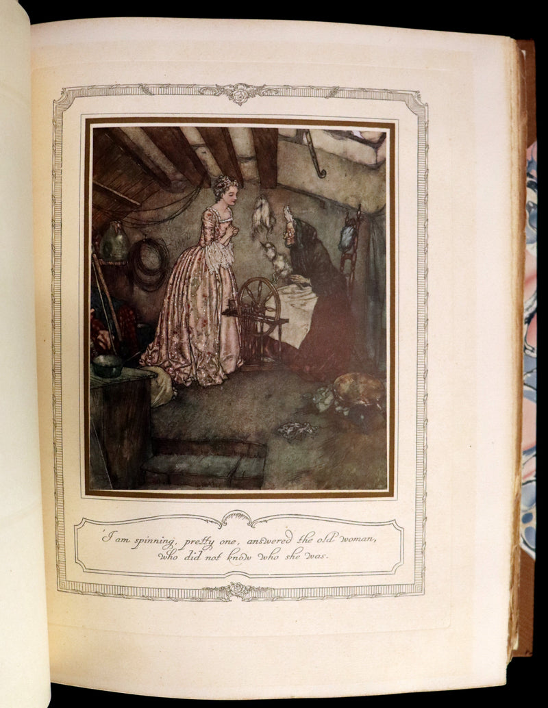 1910 Rare Signed Limited First Edition #61/1000 - Edmund Dulac's Sleeping Beauty and Other Fairy Tales. Illustrated.