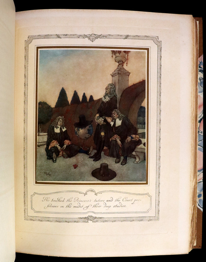 1910 Rare Signed Limited First Edition #61/1000 - Edmund Dulac's Sleeping Beauty and Other Fairy Tales. Illustrated.