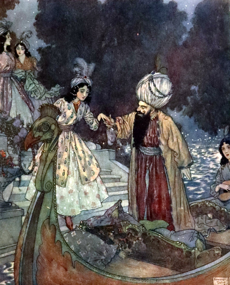 1910 Rare Signed Limited First Edition #61/1000 - Edmund Dulac's Sleeping Beauty and Other Fairy Tales. Illustrated.