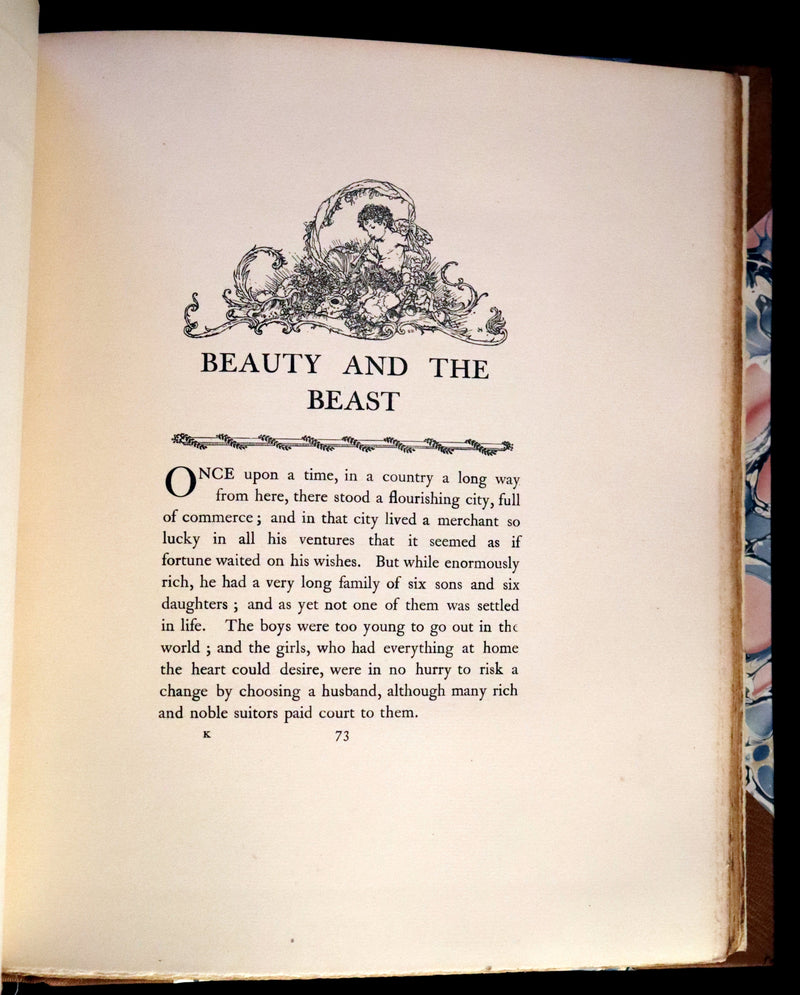 1910 Rare Signed Limited First Edition #61/1000 - Edmund Dulac's Sleeping Beauty and Other Fairy Tales. Illustrated.