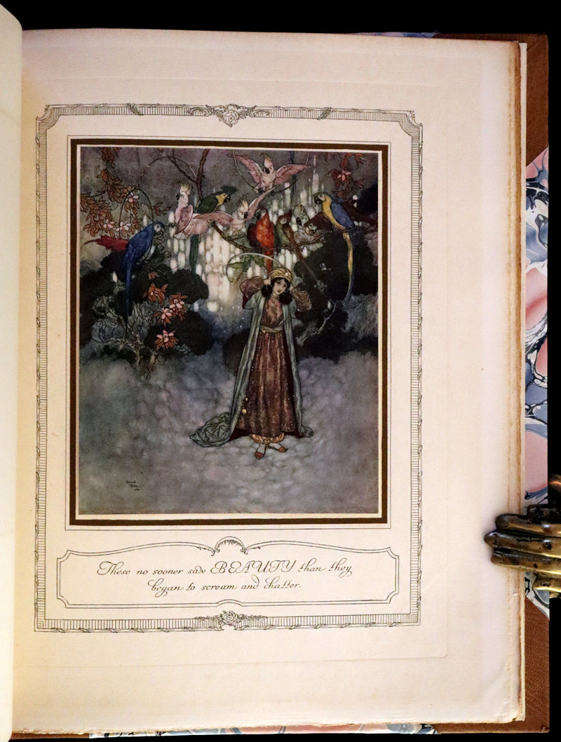 1910 Rare Signed Limited First Edition #61/1000 - Edmund Dulac's Sleeping Beauty and Other Fairy Tales. Illustrated.