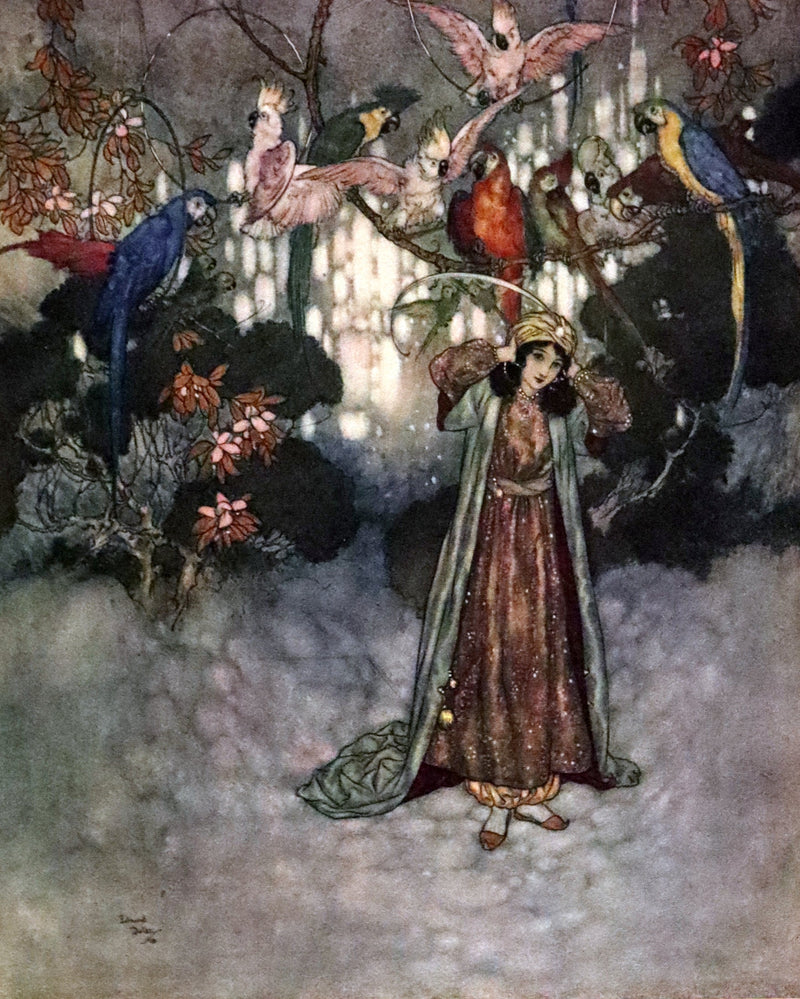 1910 Rare Signed Limited First Edition #61/1000 - Edmund Dulac's Sleeping Beauty and Other Fairy Tales. Illustrated.
