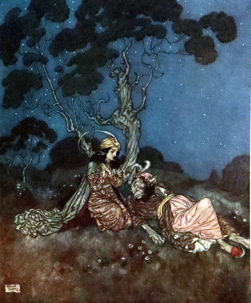 1910 Rare Signed Limited First Edition #61/1000 - Edmund Dulac's Sleeping Beauty and Other Fairy Tales. Illustrated.