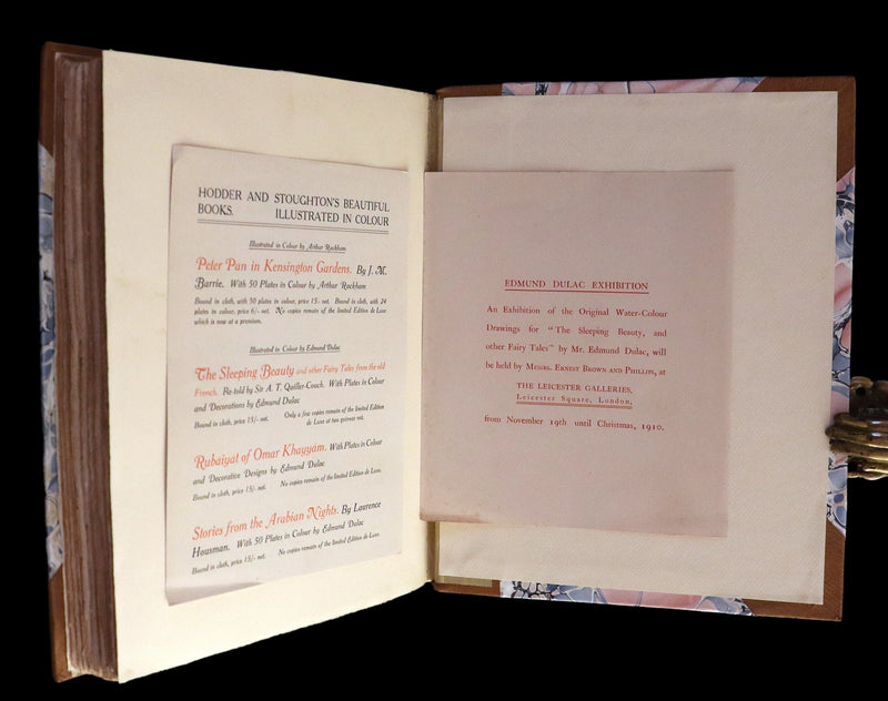 1910 Rare Signed Limited First Edition #61/1000 - Edmund Dulac's Sleeping Beauty and Other Fairy Tales. Illustrated.