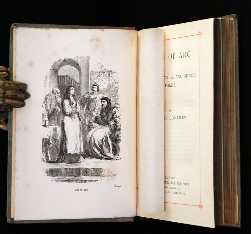 1865 Rare Victorian Book - JOAN OF ARC and Poems by Robert Southey Illustrated by John Gilbert.