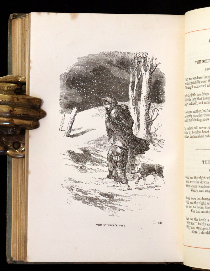 1865 Rare Victorian Book - JOAN OF ARC and Poems by Robert Southey Illustrated by John Gilbert.