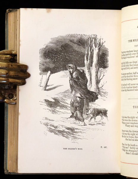 1865 Rare Victorian Book - JOAN OF ARC and Poems by Robert Southey Illustrated by John Gilbert.
