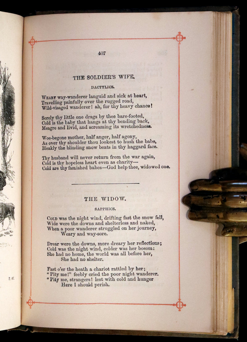 1865 Rare Victorian Book - JOAN OF ARC and Poems by Robert Southey Illustrated by John Gilbert.