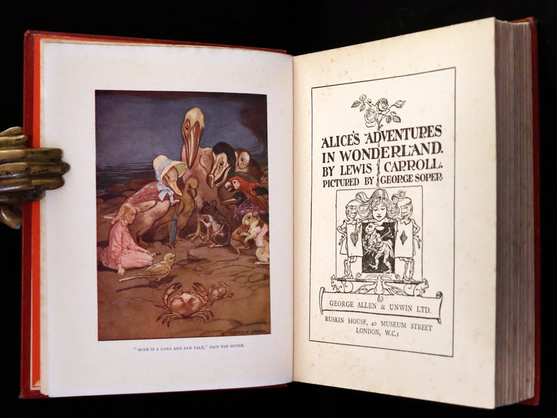 1920 Rare Edition - Alice's Adventures in Wonderland illustrated by George Soper.