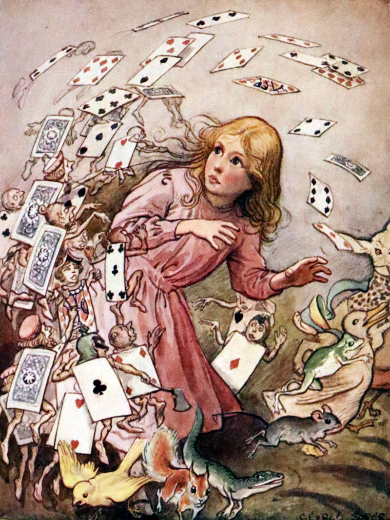 1920 Rare Edition - Alice's Adventures in Wonderland illustrated by George Soper.