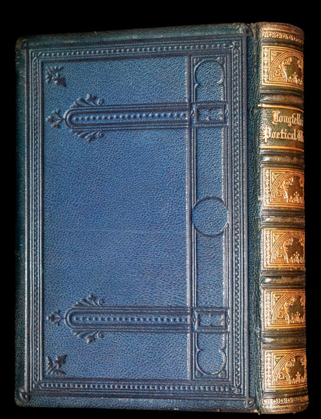 1875 Nice Victorian Binding - The Poetical Works of Henry Wadsworth Longfellow. Illustrated.