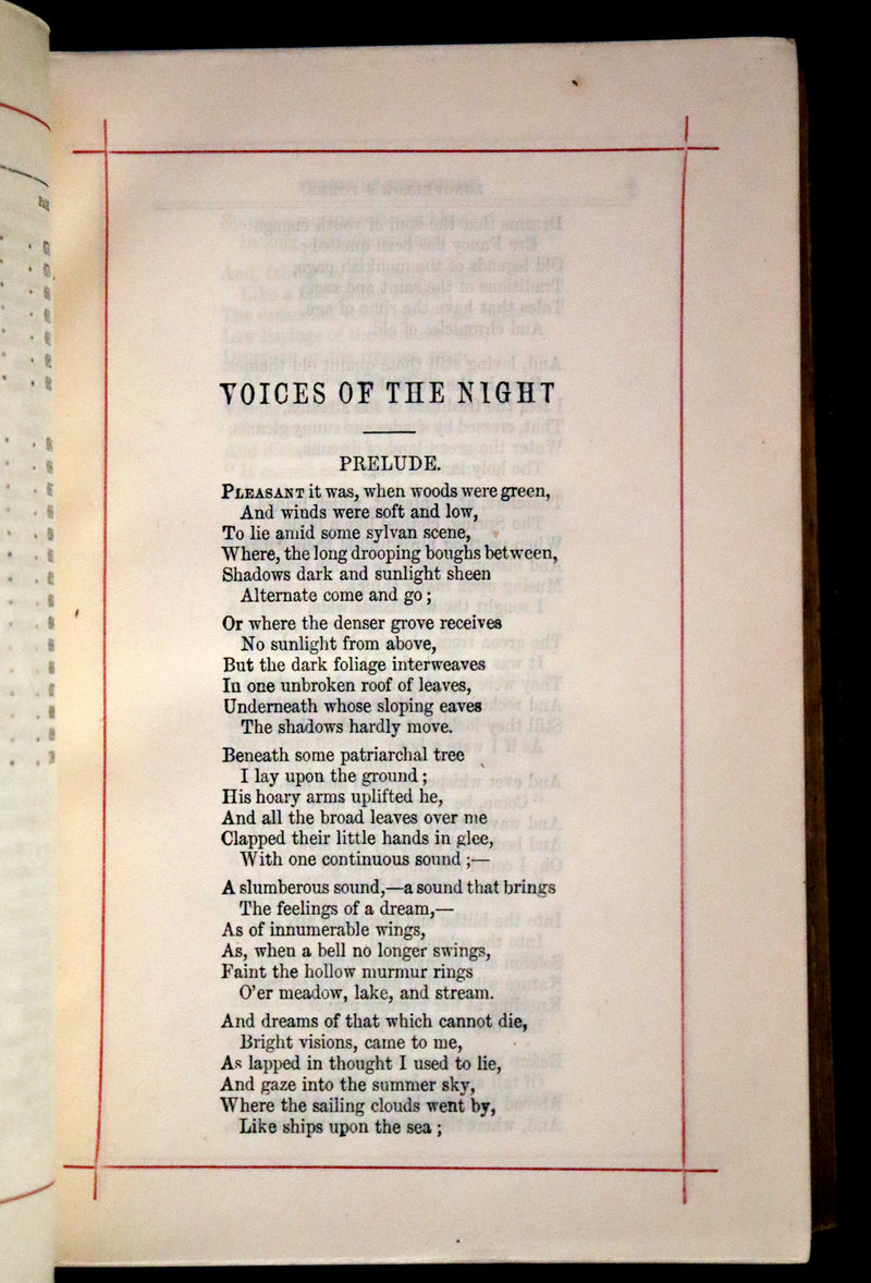 1875 Nice Victorian Binding - The Poetical Works of Henry Wadsworth Longfellow. Illustrated.