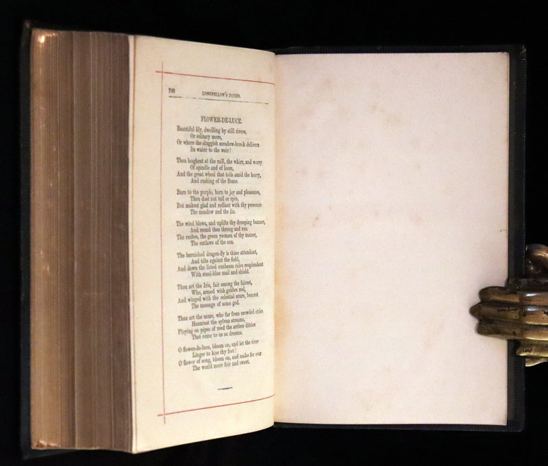 1875 Nice Victorian Binding - The Poetical Works of Henry Wadsworth Longfellow. Illustrated.