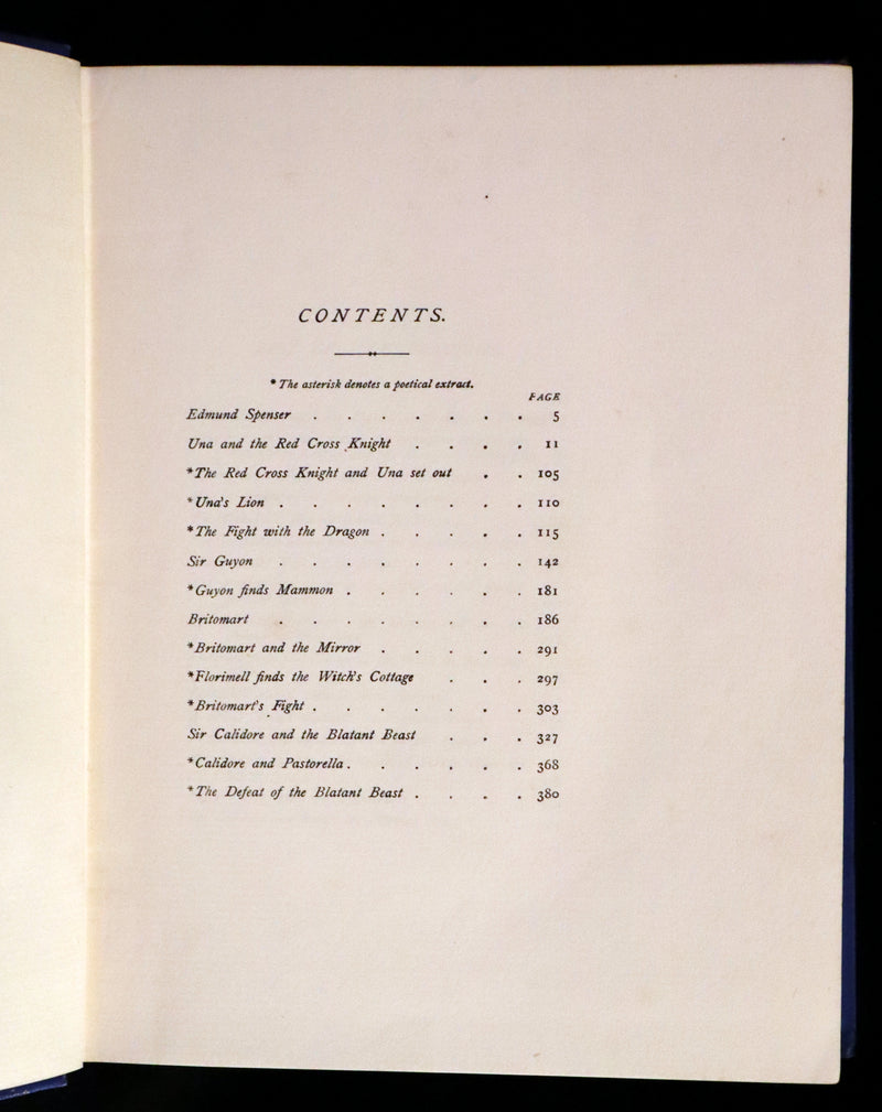 1910 First Edition illustrated by Frank C. Papé ~ The Gateway to Spenser, Stories from The Faërie Queen.