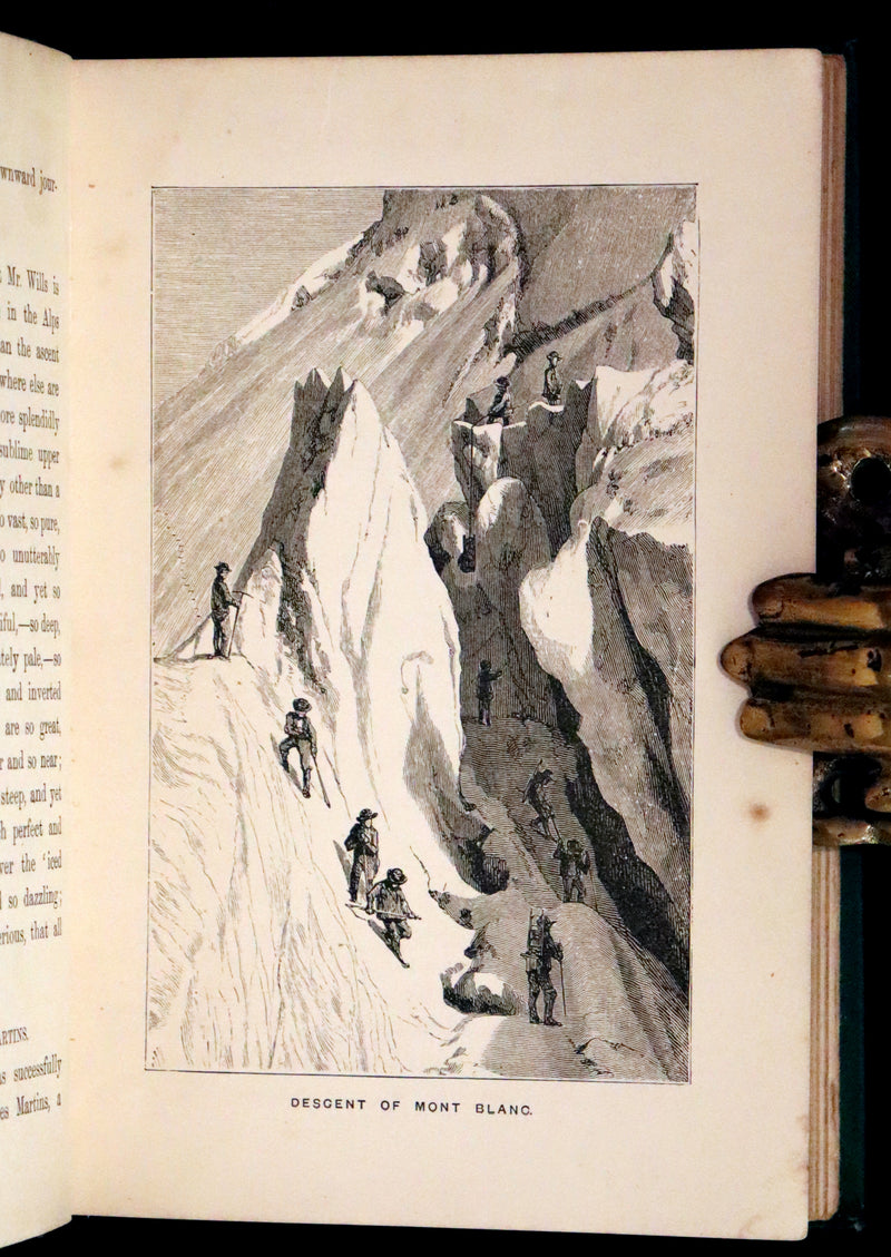 1882 Rare Victorian Book - Alpine Climbing: Narratives of Recent Ascents of Mont Blanc and Other Summits of the Alps.