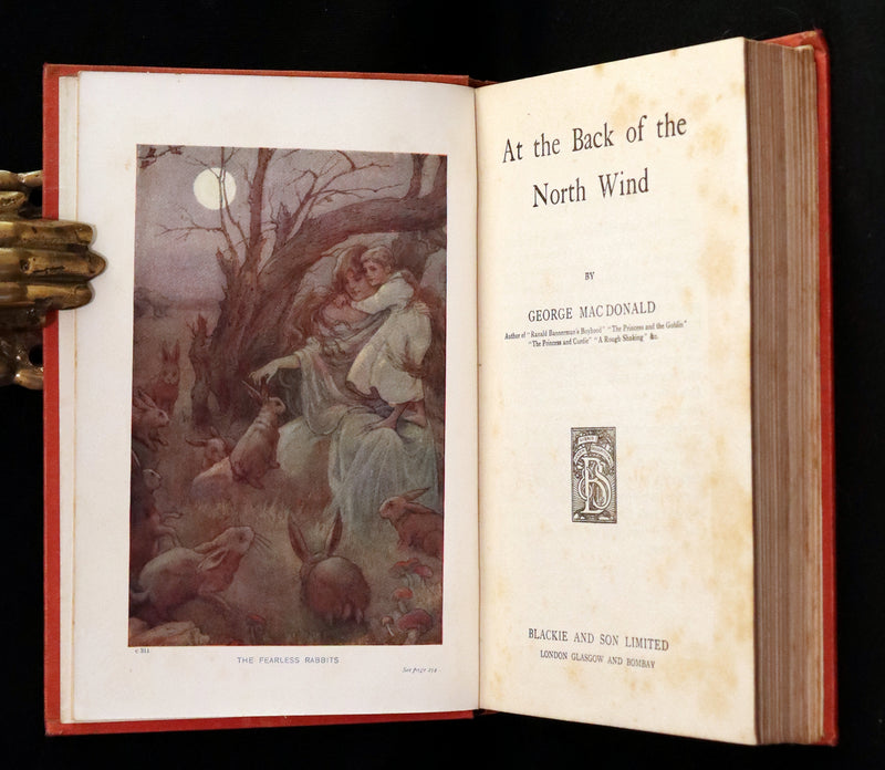 1911 Rare Edition in a scarce binding - AT THE BACK OF THE NORTH WIND by George MacDonald.