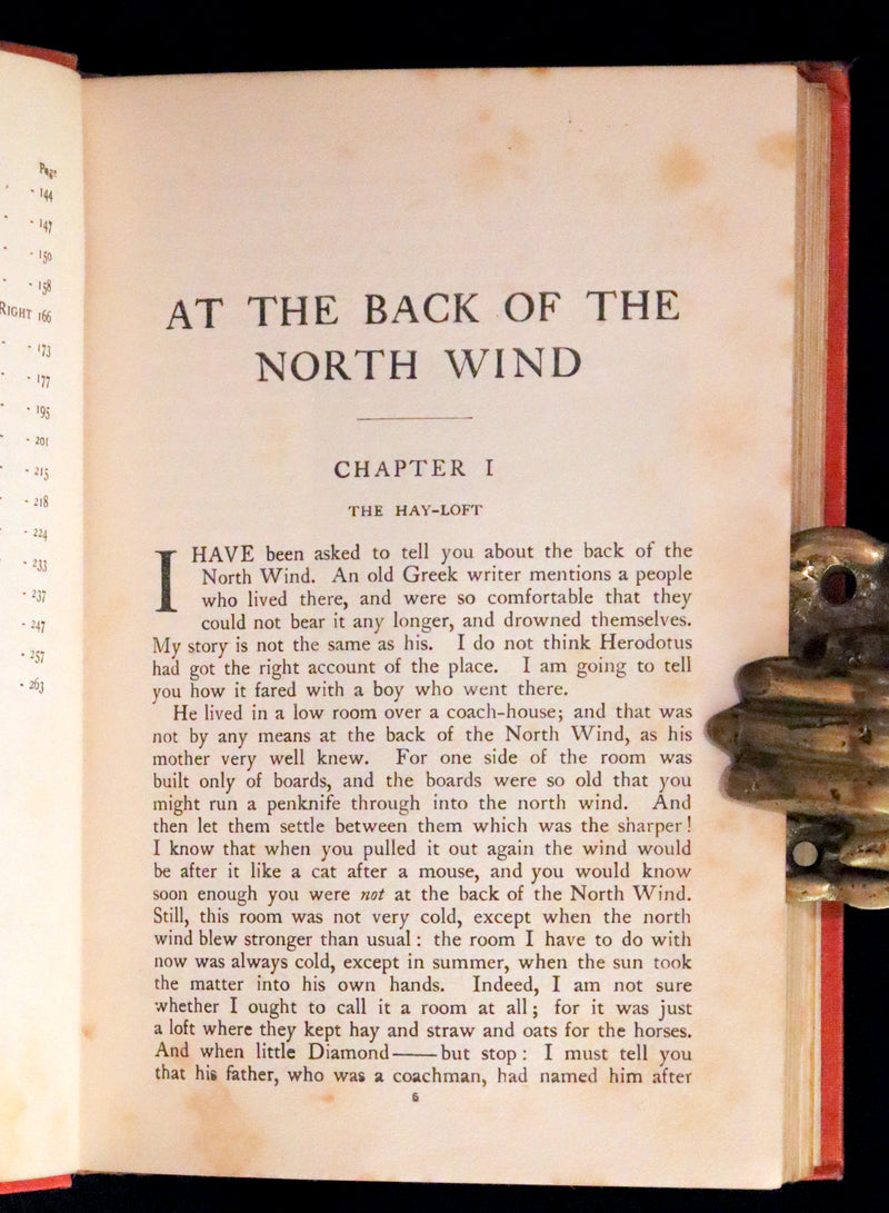 1911 Rare Edition in a scarce binding - AT THE BACK OF THE NORTH WIND by George MacDonald.
