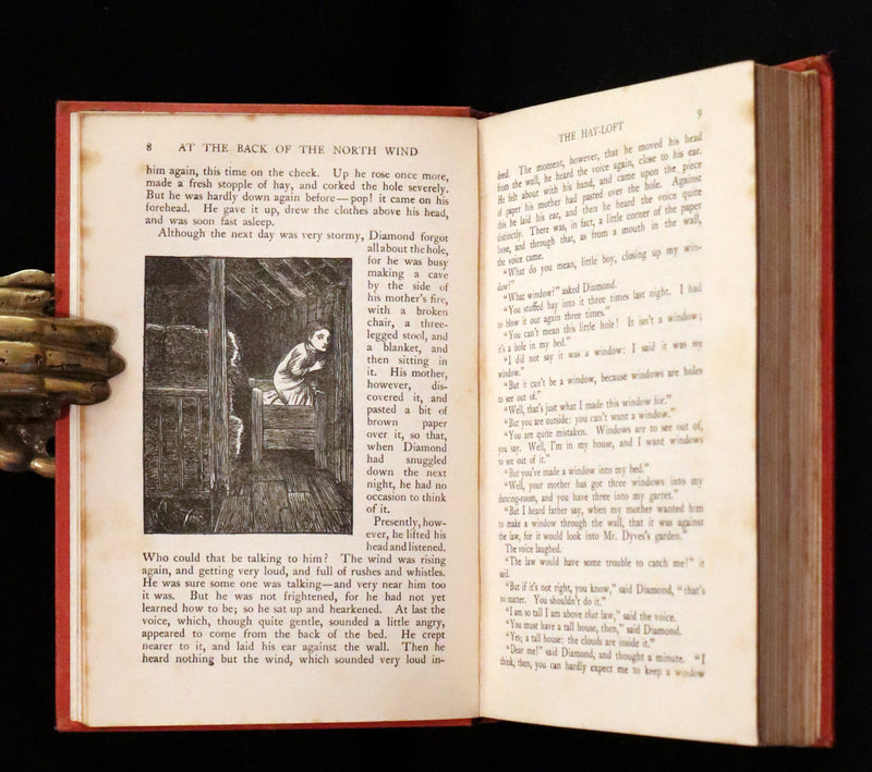 1911 Rare Edition in a scarce binding - AT THE BACK OF THE NORTH WIND by George MacDonald.