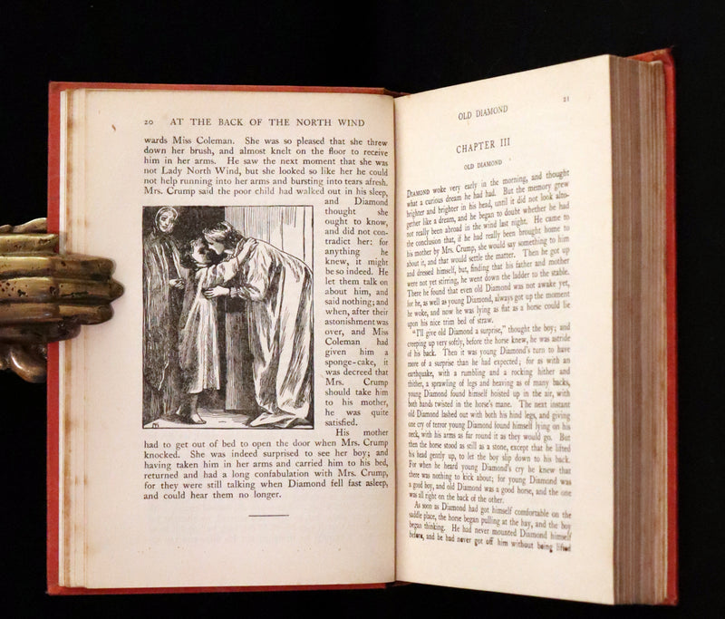 1911 Rare Edition in a scarce binding - AT THE BACK OF THE NORTH WIND by George MacDonald.