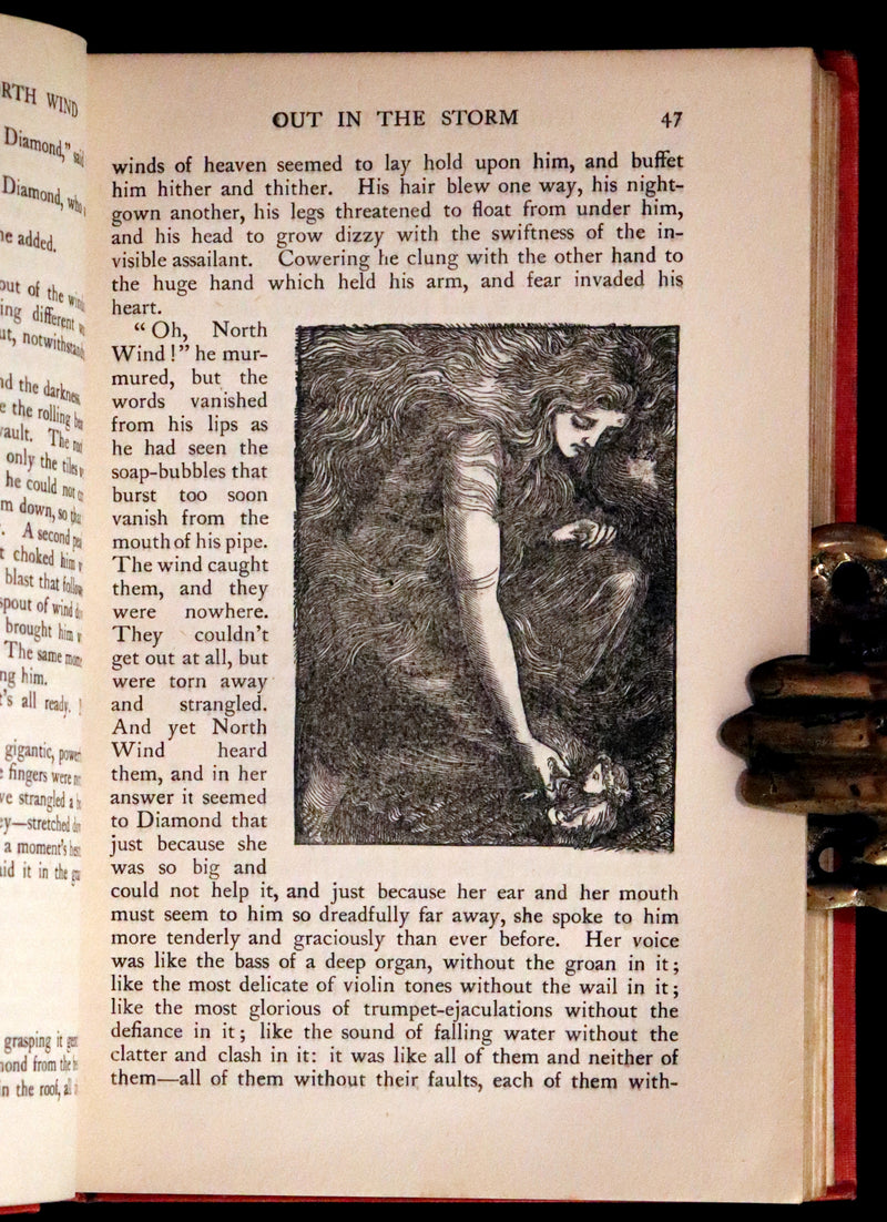 1911 Rare Edition in a scarce binding - AT THE BACK OF THE NORTH WIND by George MacDonald.