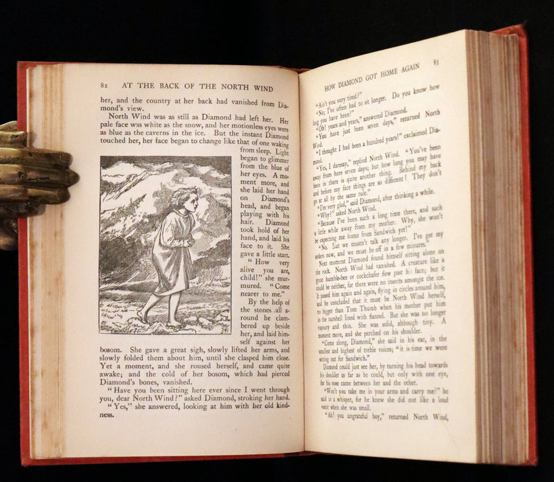 1911 Rare Edition in a scarce binding - AT THE BACK OF THE NORTH WIND by George MacDonald.