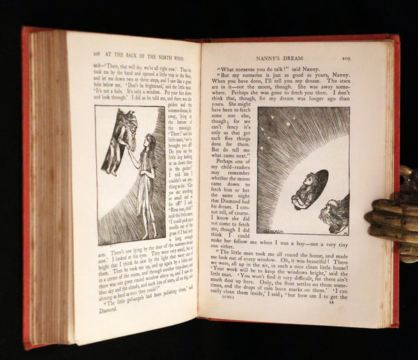 1911 Rare Edition in a scarce binding - AT THE BACK OF THE NORTH WIND by George MacDonald.