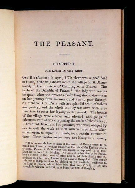 1875 Rare Book - The Peasant and the Prince by British social theorist and writer Harriet Martineau.