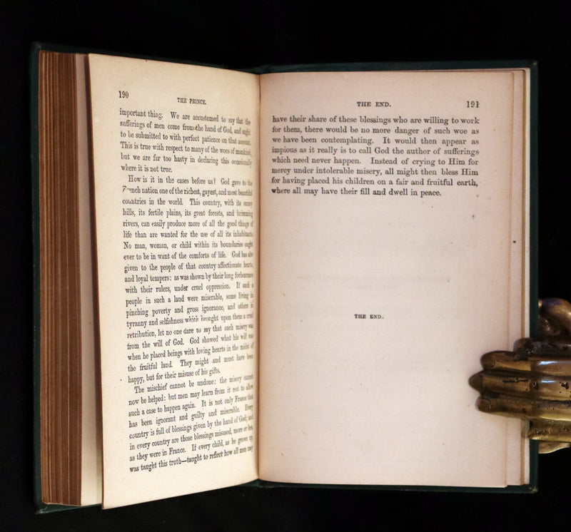 1875 Rare Book - The Peasant and the Prince by British social theorist and writer Harriet Martineau.