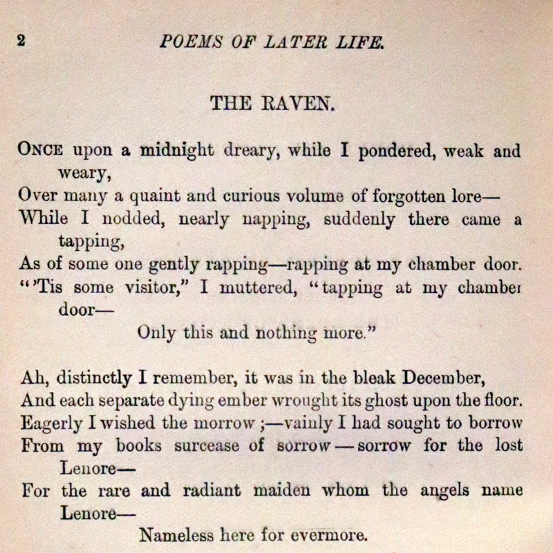 1888 Scarce Victorian Book - The Complete Poetical Works of EDGAR ALLAN POE & Arthur Gordon Pym.