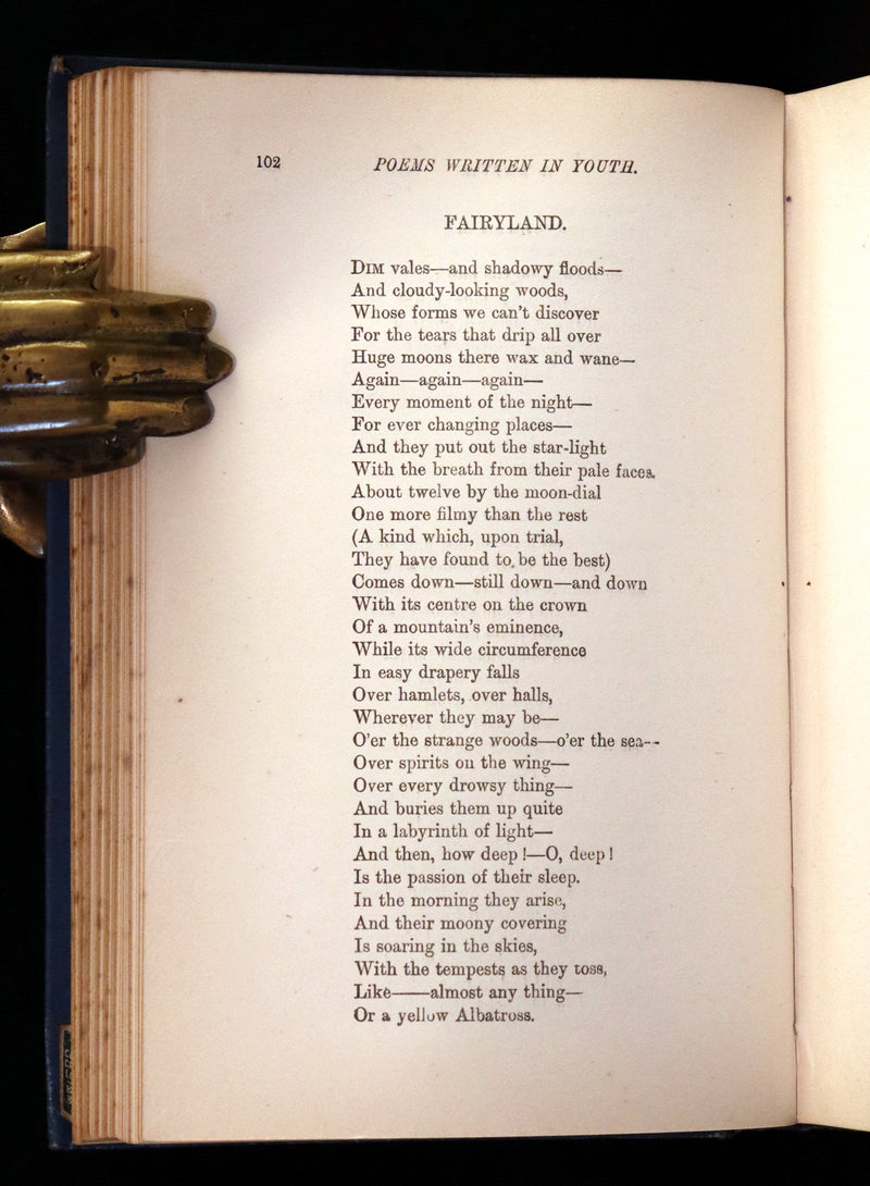1888 Scarce Victorian Book - The Complete Poetical Works of EDGAR ALLAN POE & Arthur Gordon Pym.