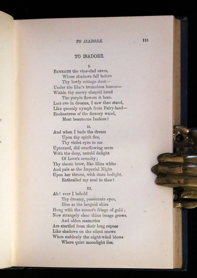 1888 Scarce Victorian Book - The Complete Poetical Works of EDGAR ALLAN POE & Arthur Gordon Pym.